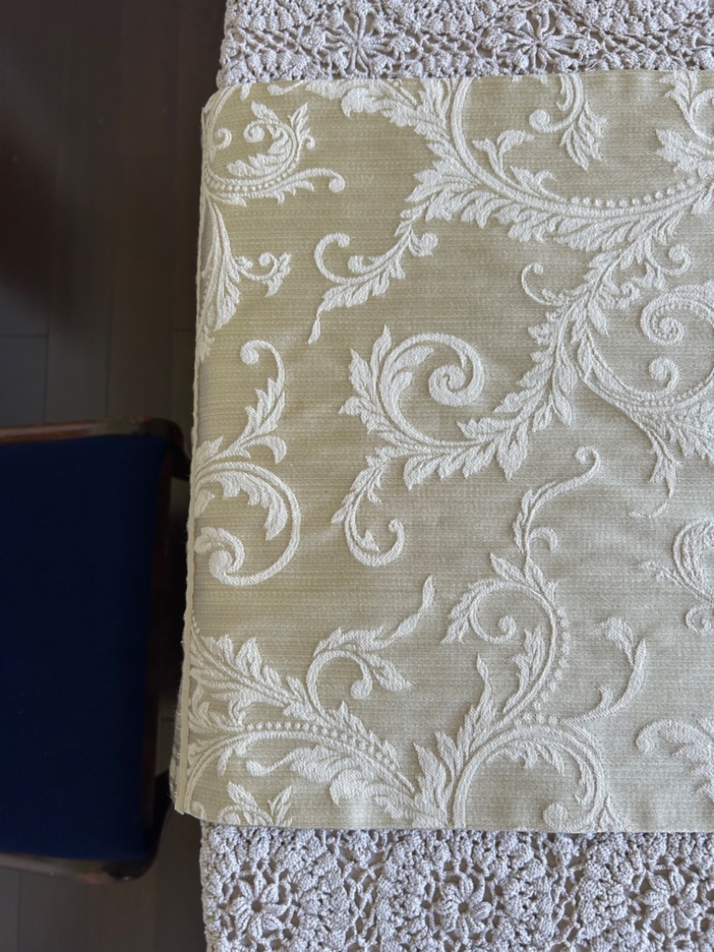 Damask Reversible Table Runner - Picture 6 of 7